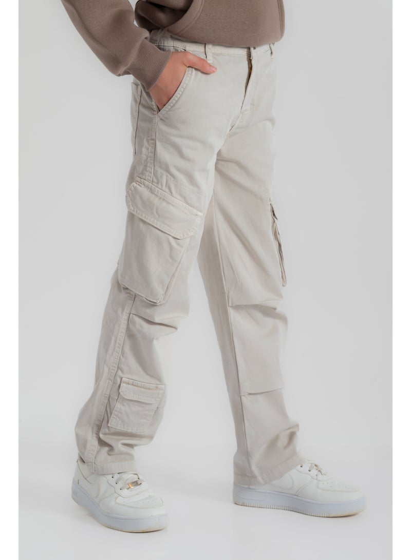 سي إن جينز وير كيدز بنطلون أولادي جاباردين واسع - Image 3